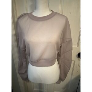 ALO YOGA LAVENDER CLOUD ROW LONG SLEEVE PULLOVER SIZE XSMALL